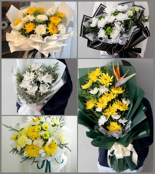 山东莱芜莱城区大王庄镇东上崮村白事花束代送